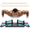 Push Up Rack Board Training Fitness Exercise Push-up Stands Body Building Training System Home Gym Workout Sports Equipment X0524