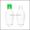 Imballaggio Office School Business Industrial50Ml Disinfettante Bottiglie vuote per lavaggio a mano Bottiglia di plastica per animali domestici per disinfettante con tappo Verde Bianco D