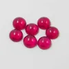 5mm 30 styck / mycket Bästa kvalitetsrunda Flatback Cabochon Corundum Ruby Gemstone för smycken H1015