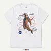 21ss New Astronaut Men's Stylist T Shirt Camisas de verano 3D para hombres Hip Hop Street Mujeres de manga corta Diseñador de lujo Top Prendas de abrigo Ropa para mujer Camiseta casual