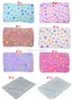 Cobertores Super Soft Fluffy Cachorro Cat Mat canis Bonito Pata Floral Impressão Filhote de Cachorro Quente Coral Veludo Pet Cobertor Cães Kitten Tapetes de Dormir Mats Almofada 17 Cor Atacado D11