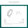 100% 925 Sterling Silver Double Circle ligne Simple Cle CZ Doigt Bague brillante Bagues de mode pour femmes Bijoux de mariage 210707