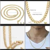 Kettingen kettingen hangers Jewelrytrendsmax heren Cubaanse link goud gevulde ketting cadeau voor mannen hiphop hele sieraden 4 5 mm 262f