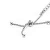 Moda Ajustável Stainls Steel Cubic Zirconia Diamante Bracelet para mulheres