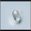 Smyckenreal 925 sterling sier smycken bröllop band wide15mm uttalande ringar för kvinnor män enkel oregelbunden ring droppe leverans 2021 8hzkn