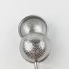 Tea Ball Push Kaffe Infuser Verktyg Lösa bladväxter Teaspoon Slagare Filter Diffusor Hem Kök Bar Dryckesverktyg Rostfritt stål