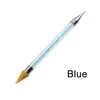 Strumenti di manicure dual-headed nail rhinestone Picker Pener Pen DOTIONG DOTIGG a matita Decorazione - Blu