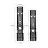 Super Bright Led Flashlight T6 Powerful USB Rechargeable Torch Zoomable Linterna Bicycle Light Aluminum alloy 18650 Battery 518