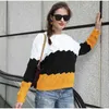Пустые из пуловеры из пуловеров женского свитера о-шеи Criss Criss Cross Thinated женские женские осени Jumper S 211018