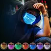 LED LIGHT UP FACE MASKS 화려한 빛나는 마스크 무도회 나이트 클럽 빛나는 마스크 할로윈 크리스마스 파티 축제 댄싱 코스프레 가장 무도회