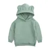 Autunno bambino Felpe Manica lunga bambino Pullover Maglione di velluto Simpatico orso Felpe con cappuccio per neonati casuali M3888