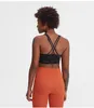 2024 tanks yoga bra gym align training top tops cross back plastic sports underwear women gather vest running fitness 0402 k999#9540351