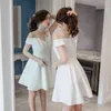 Off Shoulder Teenager Clothing Summer Big Girls Dresses White Teenage Clothing 12 14 16 18 20 Years Old Casual Formal Dress G1218