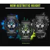 Smael mode klocka män vattentät LED sport militär klocka stötdämpande mens analog quartz digitala klockor relogio masculino x0524