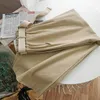 Korobov Sommer Neue Chic Frauen Cargo Hosen Koreanische Feste Hohe Taille Schärpen Casual Hosen Vintage Solide Jogger 210430