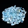 0.44LB Массовая синяя рука полированная натуральная аквамариновая камни Reiki Gravil Crystal Crystal Changes Украшение Рыбиканк декор садовый танковый декор