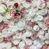 Decoratieve bloemenkransen SPROLLOGEN BLOEM Muur Bruiloft Achtergrond Roze Ombre Stijl Kunstmatige Rij en Boog Flore