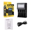 LiitoKala Lii-PD4 4 slot LCD Smart 18650 Battery Charger for 3.7V Li-ion 18650/18500/16340/26650/21700 /20700/18350/CR123A Rechargeable batteries