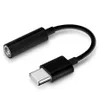Typ-c till 3,5 mm USB-C Hörlursuttag Hörlursuttag Adapter Konverterkabel Audio Aux-kontakt för samsung note 10 S20 S21 xiaomi huawei
