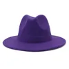 Geniş Ağız Şapka Fedora Şapka Erkek Kadın Leopar Basit Yapay Yün Karışımı Düğün Bowler Moda Caz Toptan