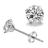 sterling Silver Diamond Stick Earrings Body Women Zircon Stud Rings Wedding Percing Moder