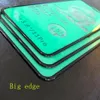 18D Airbag Soft Edge Full Glue Cover Proteggi schermo in vetro temperato per iPhone 14 13 12 Mini 11 Pro Max XS XR X 8 7 6 6S Plus SE Guard Film Protettivo 3D curvo Premium