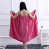 Kobiety Ręcznik kąpielowy Wearable Microfiber Tkanina Tkanina Plażowa Ręcznik Miękki Wrap Spódnicy Ręczniki Super Chłonny Home Textile 210611