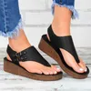 Mulheres Sandálias Cunha Sandálias Sandálias Sapatos de Verão para Mulheres Plataforma Size Chaussure Femme Casual Cunhas Sapato Flip Flops 210624