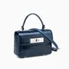 Genuine Couro Mulheres Handbag Escritório Commuter Tote Senhora Bolsa De Ombro Grande Capacidade Crossbody Bolsa Bolsa Azul