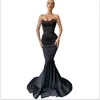 V-cuello sirena eveing ​​vestido sin mangas vestido de fiesta cristal formal fiesta formal vestidos de fashions trajes fiesta mujeres noche gwons