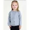 Bébé garçons filles cardigan printemps automne enfants pulls pull pour couleur bonbon tricoté vêtements d'extérieur en coton 210521