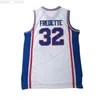 Billiga Custom Shanghai Shark 32 Fredette Jersey Broderi Movie White China XS-5XL NCAA