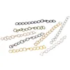 100 pz/pacco 50x3mm Oro Argento Colore Metallo All'ingrosso Catene di Coda Catena di Estensione Estesa per la Collana Dei Braccialetti Creazione di Gioielli FAI DA TE