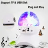 Rechargeable Wireless bluetooth Speaker Stage Light Controller LED Crystal Magic Ball Effect Lights DJ Club Disco Party Lighting USB /TF/FM