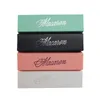Macaron Box Cake Boxes Home Made Macaron Chocolate Boxes Biscuit Muffin Box Retail Paper Packaging 20.3*5.3*5.3cm Black Pink EEC2465