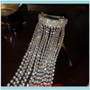 Hair Jewelry Jewelryhair Clips & Barrettes Bling Rhinestones Tassel Crystal Long Chain Braid Delicate Party Wedding Hairpin For Women Girls