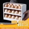 Hooks Rails Grids Egg Storage Box Eggs Protect Holder Food Container PP Kylskåp Space Saver med lock Plast Boxhooks