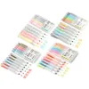 Highlighters DS-805S Press Highlighter Retro Interchangeable Core Marker 4 Set Optional School Office Stationery