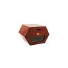 Unique design hexagonal cedar Mahogany Made Can Maintains 50 cigar humidifiers with a hygrometer and humidifier