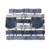 Hol Denim Rok voor Vrouwen Hoge Taille Hit Kleur Patchwork Pocket Casual Rokken Vrouwelijke Mode Kleding 210521