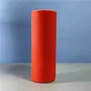 Luminating Supplies Sublimation Silicone Mug Wraps 20oz Straight Tumblers Full Wrap Red Wholecover Reusable Thermal Transfer Accessories A02