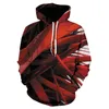 Heren Hoodies Sweatshirts Drie-Dimensionale Tunnel 3D Printing Geometrische Hoodie Mannen en Vrouwen Lente Herfst Zwart Persoonlijkheid Sport Pullo