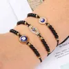 Summer 12pc/set Tree of Life Evil Eye Beads Anklet Bracelets Crystal Fatima Hand Adjustable Braided Bracelet Set for Women