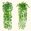 Tuin decoraties 4 stijlen opknoping wijnbladeren kunstmatige groen planten blad garland home bruiloft decoratie muur decor rh2315