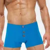 Maillot de bain pour hommes de couleur unie, maillot de bain pour hommes, taille basse, maillot de bain, vêtements de plage, pantalon court, 210515