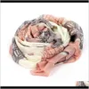 Wraps Hats, & Gloves Fashion Aessories Drop Delivery 2021 1Pc Stylish Women Girl Long Print Cotton Scarf Shawl Large Silk Scarves Pashmina Su