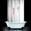 Scary Blood Hand Print Halloween Shower Curtain Waterproof Mildew Polyester Bathroom Fabric For Bathtub Art Decoration 211116