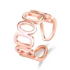 Chain Rings Band Finger Women Hollow Open Adjustable Rose Gold Knuckle Rings Street Style Personalized Fashion Jewelry Will and Sandy