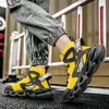 2021 homens correndo sapatos preto amarelo branco moda mens treinadores respirável esportes tênis tamanho 39-46 wy