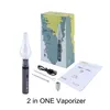 G9 Clean Pen Kit Seco Herb Vaporizador de cera 2 en 1 Vape Batería de Vape 1100mAh Kits de cigarrillo electrónico para el atomizador de hierbas secas Flowe con un cable Micro USB